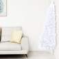 Preview:  Künstlicher Halb-Weihnachtsbaum Beleuchtung Kugeln Weiß 240 cm