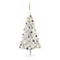 Preview:  Künstlicher Weihnachtsbaum Beleuchtung & Kugeln Silber 150 cm