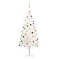 Preview:  Künstlicher Weihnachtsbaum mit Beleuchtung & Kugeln Weiß 240 cm