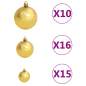 Preview:  Künstlicher Weihnachtsbaum mit Beleuchtung & Kugeln Weiß 240 cm