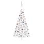 Preview:  Künstlicher Halb-Weihnachtsbaum Beleuchtung Kugeln Weiß 150 cm