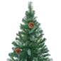 Preview:  Weihnachtsbaum Gefrostet mit Beleuchtung Kugeln Zapfen 150 cm