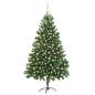 Preview:  Künstlicher Weihnachtsbaum Beleuchtung & Kugeln 210 cm Grün