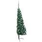 Preview:  Künstlicher Halb-Weihnachtsbaum Beleuchtung Kugeln Grün 180 cm
