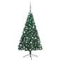Preview:  Künstlicher Halb-Weihnachtsbaum Beleuchtung Kugeln Grün 240 cm