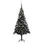 Preview:  Künstlicher Weihnachtsbaum Beleuchtung & Kugeln Schwarz 240 cm