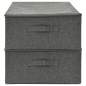 Preview: Aufbewahrungsboxen 2 Stk. Stoff 70x40x18 cm Anthrazit