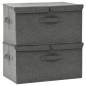 Preview: Aufbewahrungsboxen 2 Stk. Stoff 50x30x25 cm Anthrazit