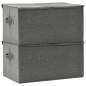 Preview: Aufbewahrungsboxen 2 Stk. Stoff 50x30x25 cm Anthrazit