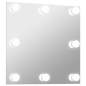 Preview: Wandspiegel mit LED-Beleuchtung Quadratisch Glas 