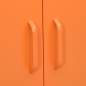 Preview: Lagerschrank Orange 80x35x101,5 cm Stahl    