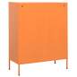 Preview: Lagerschrank Orange 80x35x101,5 cm Stahl    