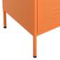 Preview: Lagerschrank Orange 80x35x101,5 cm Stahl    