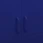 Preview: Kleiderschrank Marineblau 90x50x180 cm Stahl   