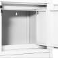 Preview: Büroschrank Weiß 90x40x102 cm Stahl