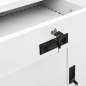 Preview: Büroschrank Weiß 90x40x102 cm Stahl