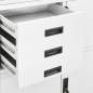 Preview: Büroschrank Weiß 90x40x180 cm Stahl 