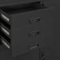 Preview: Büroschrank Anthrazit 90x40x180 cm Stahl 