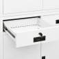 Preview: Büroschrank Weiß 90x40x180 cm Stahl