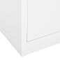 Preview: Büroschrank Weiß 90x40x180 cm Stahl