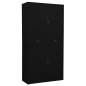Preview: Büroschrank Schwarz 90x40x180 cm Stahl 