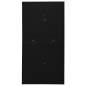 Preview: Büroschrank Schwarz 90x40x180 cm Stahl 