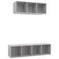 Preview:  2-tlg. TV-Schrank-Set Betongrau Holzwerkstoff