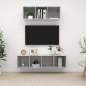 Preview:  2-tlg. TV-Schrank-Set Betongrau Holzwerkstoff