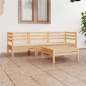 Preview: 4-tlg. Garten-Lounge-Set Massivholz Kiefer 