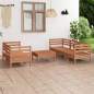 Preview: 6-tlg. Garten-Lounge-Set Honigbraun Massivholz Kiefer