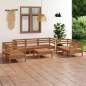 Preview: 8-tlg. Garten-Lounge-Set Honigbraun Massivholz Kiefer