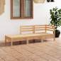 Preview: 3-tlg. Garten-Lounge-Set Massivholz Kiefer