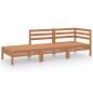 Preview: 3-tlg. Garten-Lounge-Set Honigbraun Massivholz Kiefer