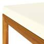 Preview: 9-tlg. Garten-Lounge-Set mit Creme Kissen Massivholz Akazie