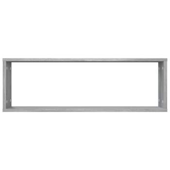  Wandregale 4 Stk. Grau Sonoma 80x15x26,5 cm Holzwerkstoff