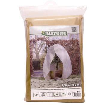 Nature Wintervlies mit Reißverschluss 70 g/m² Beige 2×2,5 m 