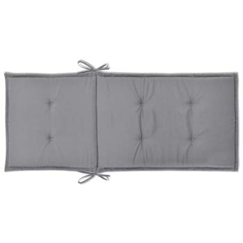  Gartenstuhlauflagen für Hochlehner 4 Stk. Grau 120x50x3cm Stoff