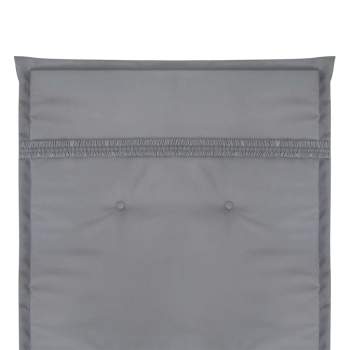  Gartenstuhlauflagen für Hochlehner 4 Stk. Grau 120x50x3cm Stoff