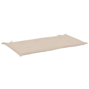  Gartenbank-Auflage Creme 100x50x3 cm Oxford-Gewebe