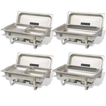  Chafing Dish Set 4-tlg. Edelstahl