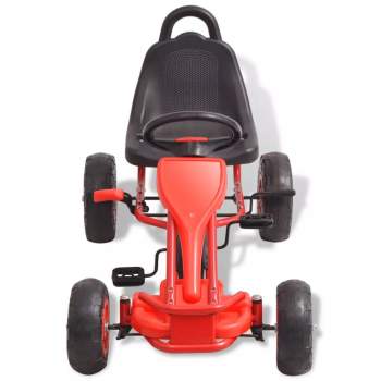  Pedal Go-Kart mit Luftreifen Rot
