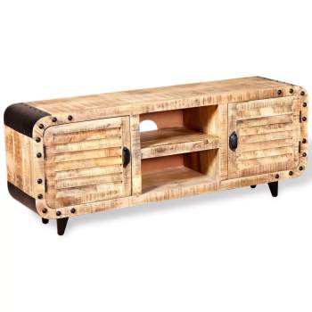  TV-Schrank Raues Mangoholz 120 x 30 x 50 cm