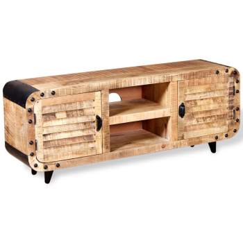  TV-Schrank Raues Mangoholz 120 x 30 x 50 cm