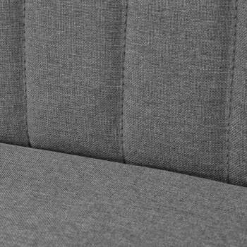  Sofa Stoff 117 x 55,5 x 77 cm Hellgrau