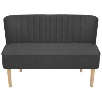  Sofa Stoff 117x55,5x77 cm Dunkelgrau   