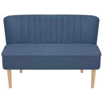  Sofa Stoff 117 x 55,5 x 77 cm Blau
