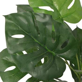  Künstliche Monstera-Pflanze mit Topf 45 cm Grün