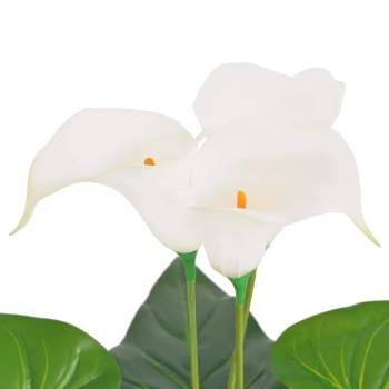  Künstliche Calla-Lilie mit Topf 45 cm Weiß