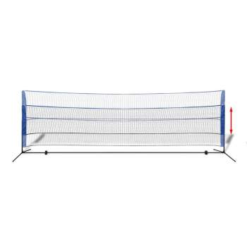  Badmintonnetz-Set mit Federbällen 500 x 155 cm