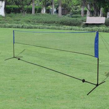  Badmintonnetz-Set mit Federbällen 500 x 155 cm